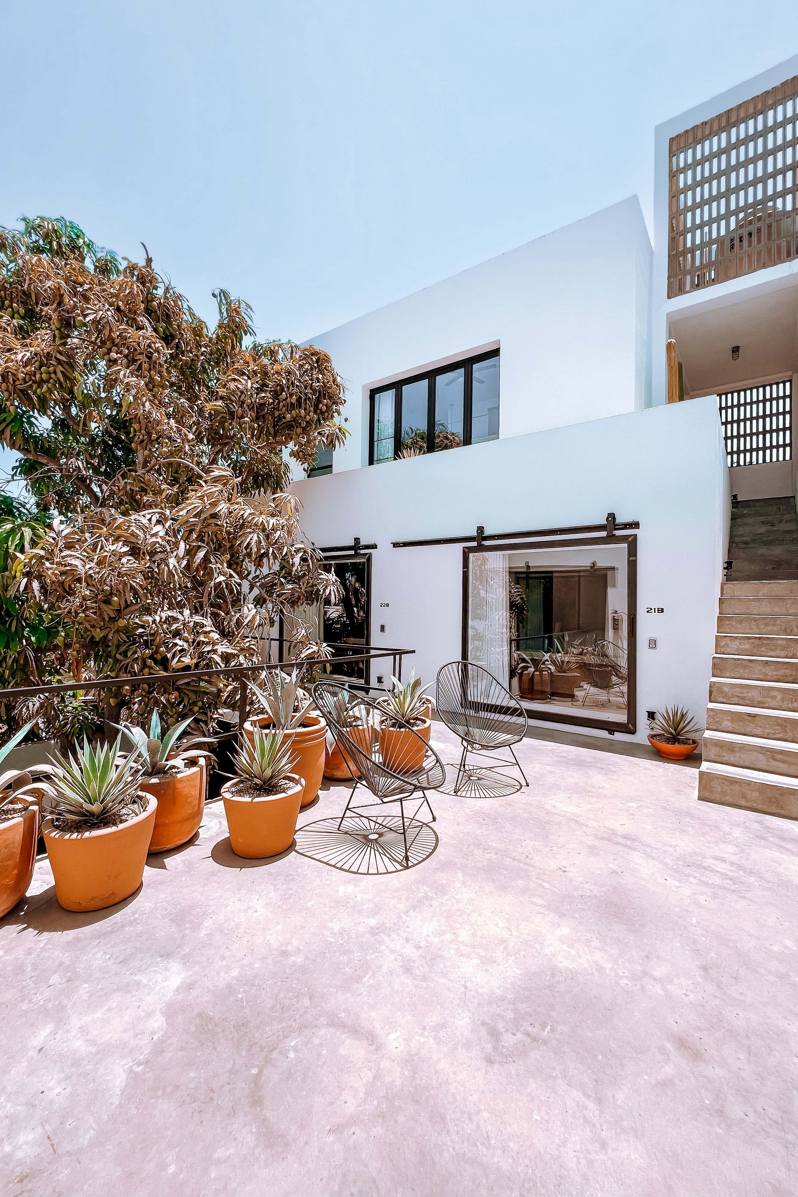 Une terrasse béton de 25 m²